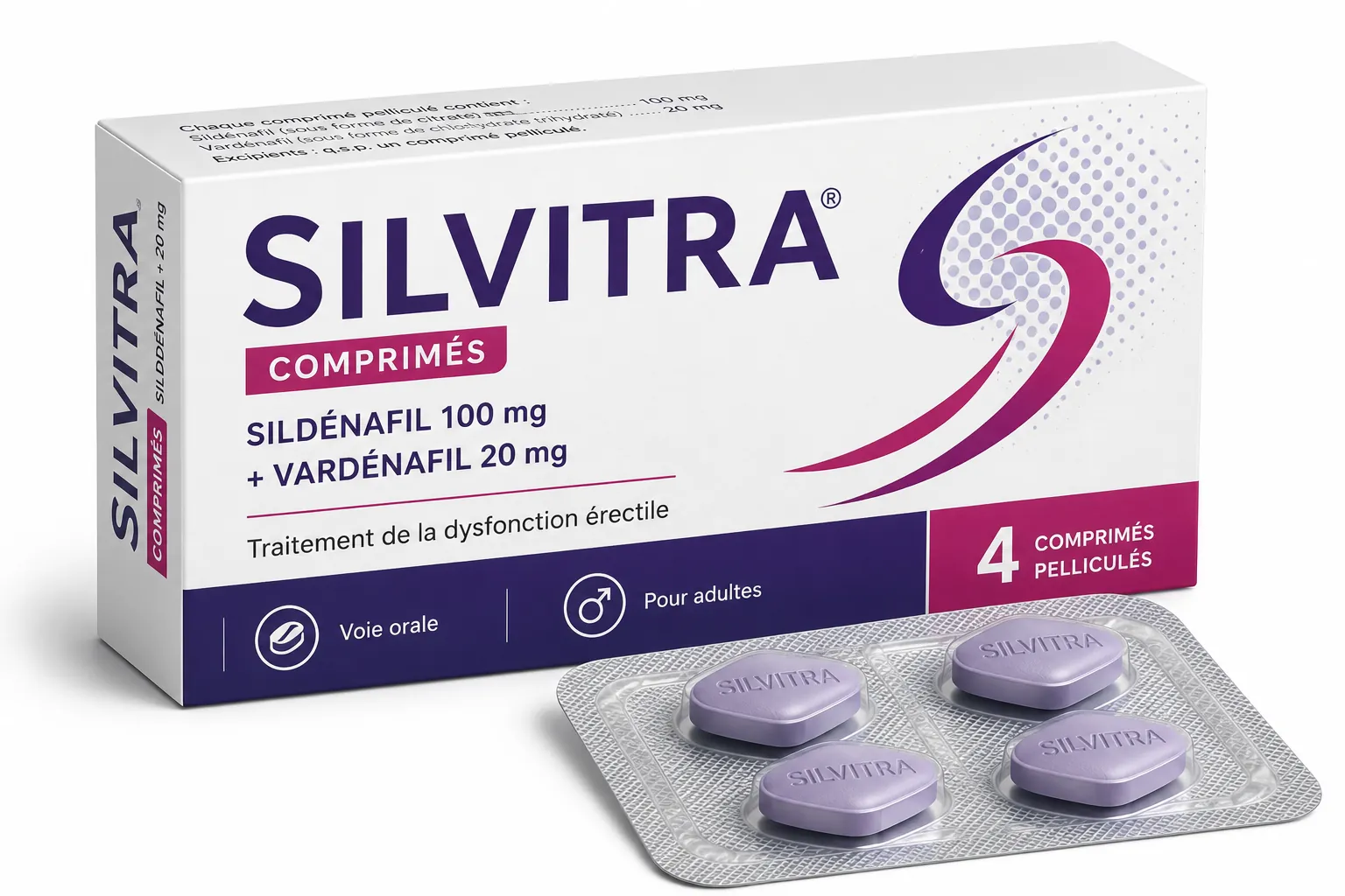 Silvitra (Sildenafil + Vardenafil)